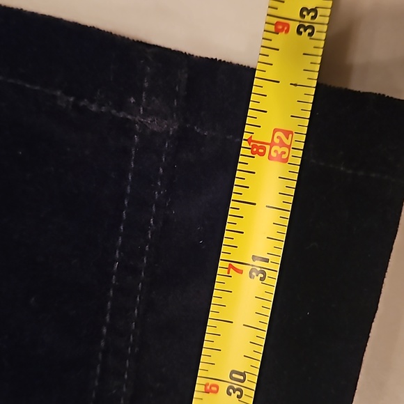 NWT WHITE HOUSE/BLACK MARKET Black Velvet Studded Boot Leg Pants Size 8R - Picture 14 of 16